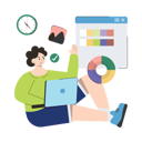 پیش‌نمایش فایل female-graphic-designer-11500518 از پک سرگرمی و علاقه‌مندی