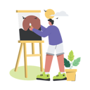پیش‌نمایش فایل male-draw-painting-11500510 از پک سرگرمی و علاقه‌مندی