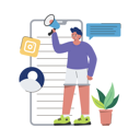 پیش‌نمایش فایل man-doing-social-media-marketing-11500504 از پک سرگرمی و علاقه‌مندی