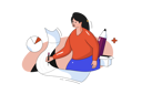 پیش‌نمایش فایل female-content-writer-making-blog-4850268 از پک کسب و کار
