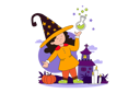 پیش‌نمایش فایل girl-and-magic-potion-10049042 از پک هالووین