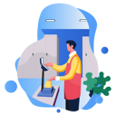 پیش‌نمایش فایل male-cashier-4085684 از پک بازاریابی کسب‌وکار