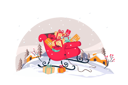 پیش‌نمایش فایل santa-clauss-sleigh-with-gifts-4604221 از پک کریسمس مبارک