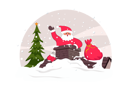 پیش‌نمایش فایل santa-coming-out-of-chimney-4604212 از پک کریسمس مبارک