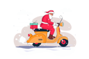 پیش‌نمایش فایل santa-going-for-gift-delivery-4604238 از پک کریسمس مبارک