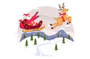 پیش‌نمایش فایل santa-riding-sleigh-4604211 از پک کریسمس مبارک