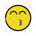 پیش‌نمایش فایل happy-kiss-emoji از پک ایموجی های رنگارنگ