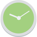 پیش‌نمایش فایل clock-840 از پک آیکون های تخت رایگان