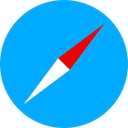 پیش‌نمایش فایل safari-13 از پک آیکون های اجتماعی رنگی