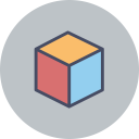 پیش‌نمایش فایل cube-187 از پک مجموعه آیکون خط تخت رایگان انحصاری طراح