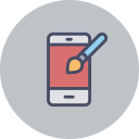 پیش‌نمایش فایل mobile-1207 از پک مجموعه آیکون خط تخت رایگان انحصاری طراح