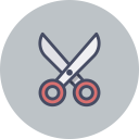 پیش‌نمایش فایل scissor-196 از پک مجموعه آیکون خط تخت رایگان انحصاری طراح
