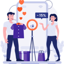 پیش‌نمایش فایل sales-team-promoting-product-when-live-shopping-11487049 از پک خرید زنده
