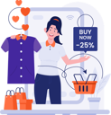 پیش‌نمایش فایل saleswoman-promoting-product-with-price-cut-on-live-shopping-11487051 از پک خرید زنده