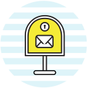 پیش‌نمایش فایل mailbox-116 از پک آیکون های پایه رایگان