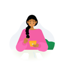 پیش‌نمایش فایل lady-using-phone-4285953 از پک شخصیت های زن در حال استفاده از تلفن