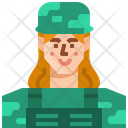 پیش‌نمایش فایل female-soldier-2585593 از پک آواتار شغل