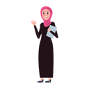 پیش‌نمایش فایل arab-business-woman-holding-clipboard-and-saying-hello-7211051 از پک زن عرب کسب‌وکار