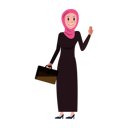 پیش‌نمایش فایل arab-business-woman-smile-and-say-hi-7211057 از پک زن عرب کسب‌وکار