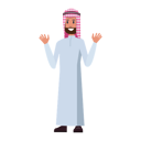 پیش‌نمایش فایل arab-businessman-waving-both-hand-7211039 از پک مرد عرب کسب‌وکار