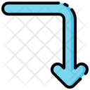 پیش‌نمایش فایل curved-down-arrow-4968098 از پک پیکان ها