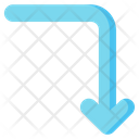 پیش‌نمایش فایل curved-down-arrow-4964451 از پک پیکان ها