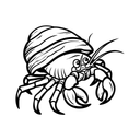 پیش‌نمایش فایل hermit-crab-12196044 از پک حیوان