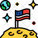 پیش‌نمایش فایل flag-on-the-moon-4193522 از پک فضا