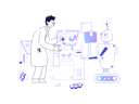 پیش‌نمایش فایل scientist-testing-robot-4692057 از پک تچی هی