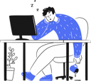 پیش‌نمایش فایل asleep-at-work-desk-6937223 از پک فعالیت فضای کار