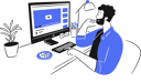 پیش‌نمایش فایل man-watching-you-tube-6937231 از پک فعالیت فضای کار