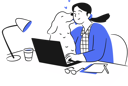 پیش‌نمایش فایل woman-working-on-laptop-with-dog-6937232 از پک فعالیت فضای کار