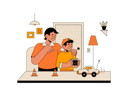 پیش‌نمایش فایل brother-playing-toys-with-younger-brother-7249526 از پک فعالیت‌های خانوادگی