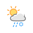 پیش‌نمایش فایل sleet-24 از پک آیکون های آب و هوا روز