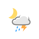 پیش‌نمایش فایل drizzle-23 از پک آیکون های زمان شب آب و هوا