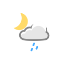 پیش‌نمایش فایل drizzle-25 از پک آیکون های زمان شب آب و هوا