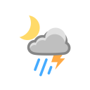 پیش‌نمایش فایل rain-241 از پک آیکون های زمان شب آب و هوا