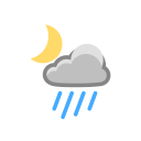 پیش‌نمایش فایل rain-242 از پک آیکون های زمان شب آب و هوا