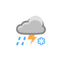 پیش‌نمایش فایل sleet-31 از پک آیکون های شب قطبی آب و هوا