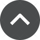 پیش‌نمایش فایل up-chevron-circle از پک آیکن گلیف iOS Edge