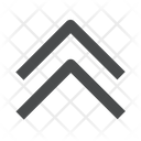 پیش‌نمایش فایل up-chevrons از پک آیکن گلیف iOS Edge