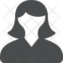 پیش‌نمایش فایل woman-1478 از پک آیکن گلیف iOS Edge