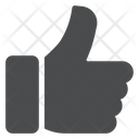پیش‌نمایش فایل thumbs-up-183 از پک آیکن گلیف iOS Edge