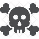 پیش‌نمایش فایل skull-crossbones-2 از پک آیکن گلیف iOS Edge