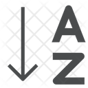 پیش‌نمایش فایل sort-a-z از پک آیکن گلیف iOS Edge