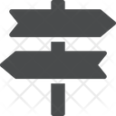 پیش‌نمایش فایل road-direction-sign-4 از پک آیکن گلیف iOS Edge