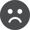پیش‌نمایش فایل sad-face-64 از پک آیکن گلیف iOS Edge