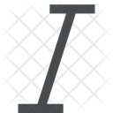 پیش‌نمایش فایل italic-52 از پک آیکن گلیف iOS Edge