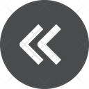 پیش‌نمایش فایل left-chevrons-circle از پک آیکن گلیف iOS Edge
