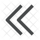 پیش‌نمایش فایل left-chevrons از پک آیکن گلیف iOS Edge